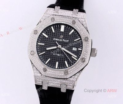 Swiss Audemars Piguet Replica Watch AP Royal Oak Full Diamond Watch